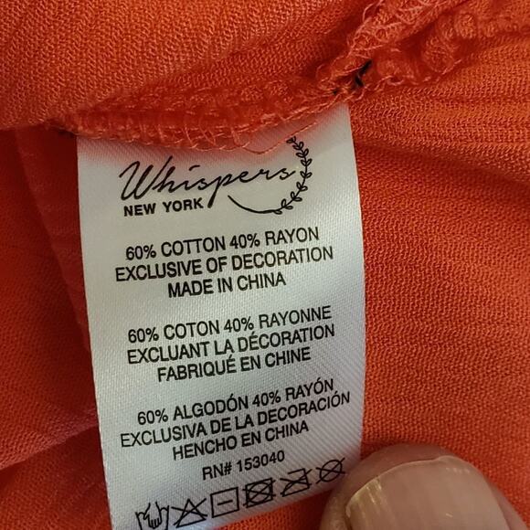 WHISPERS NEW York Pullover sleeveless Tunic , Size 1X embroidered floral NWT - Picture 7 of 8